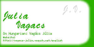 julia vagacs business card